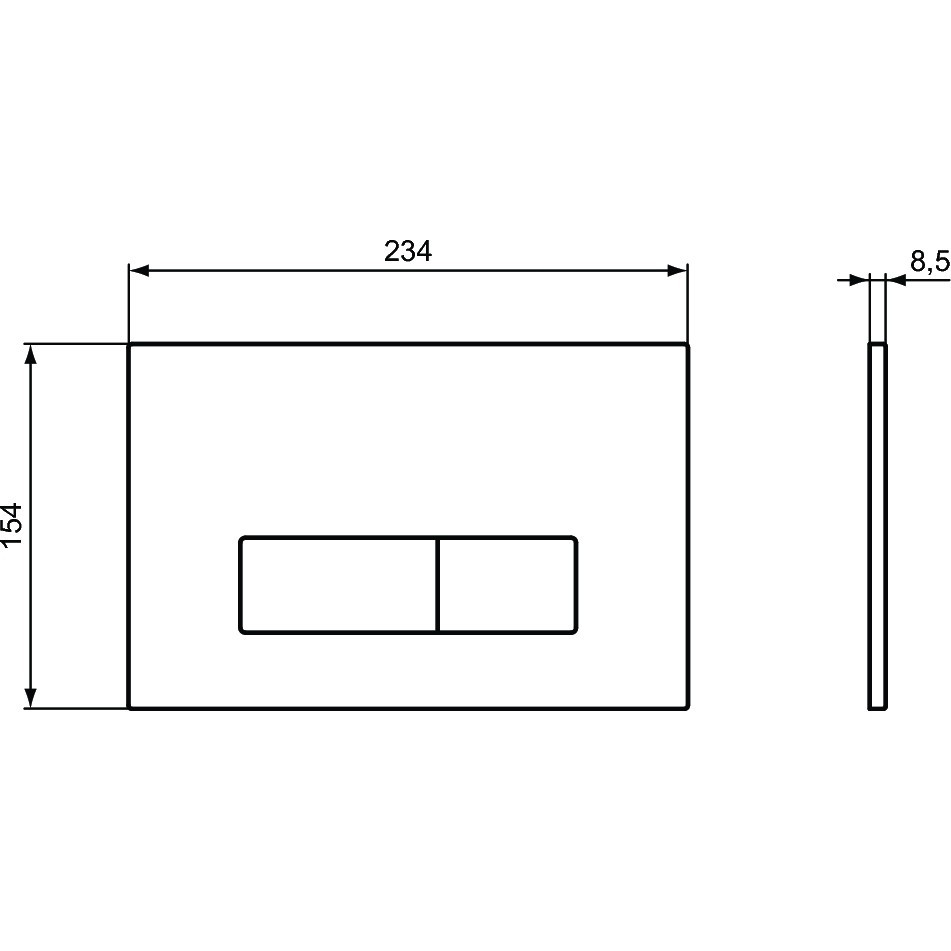 CLAPETA ACTIONARE MECANICA OLEAS M2 DUAL ALB